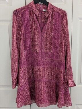 Gorgeous Derek Lam 10 Crosby Metallic and Lace Mini Shift Dress